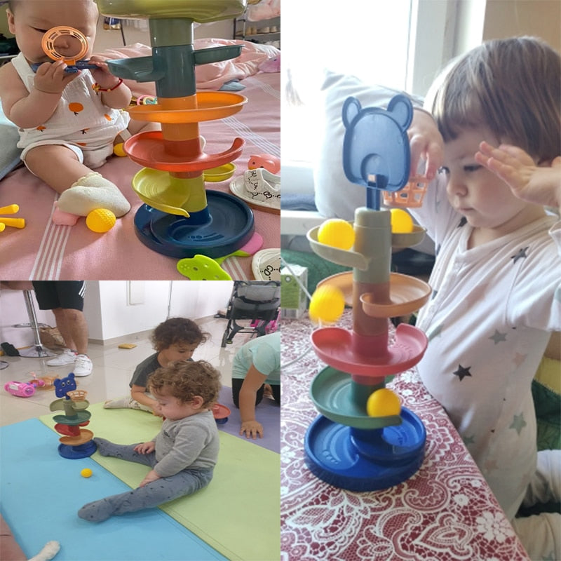 Rolling Ball Tower Baby Toy